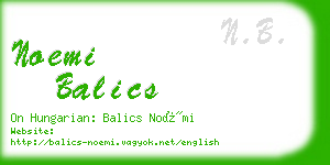 noemi balics business card